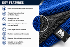 1400 GSM Premium Automotive Microfiber Drying Towel – Grey, 50×80 cm Motogeek®