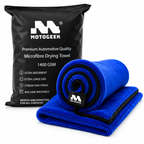 1400 GSM Premium Automotive Microfiber Drying Towel – Grey, 50×80 cm Motogeek®