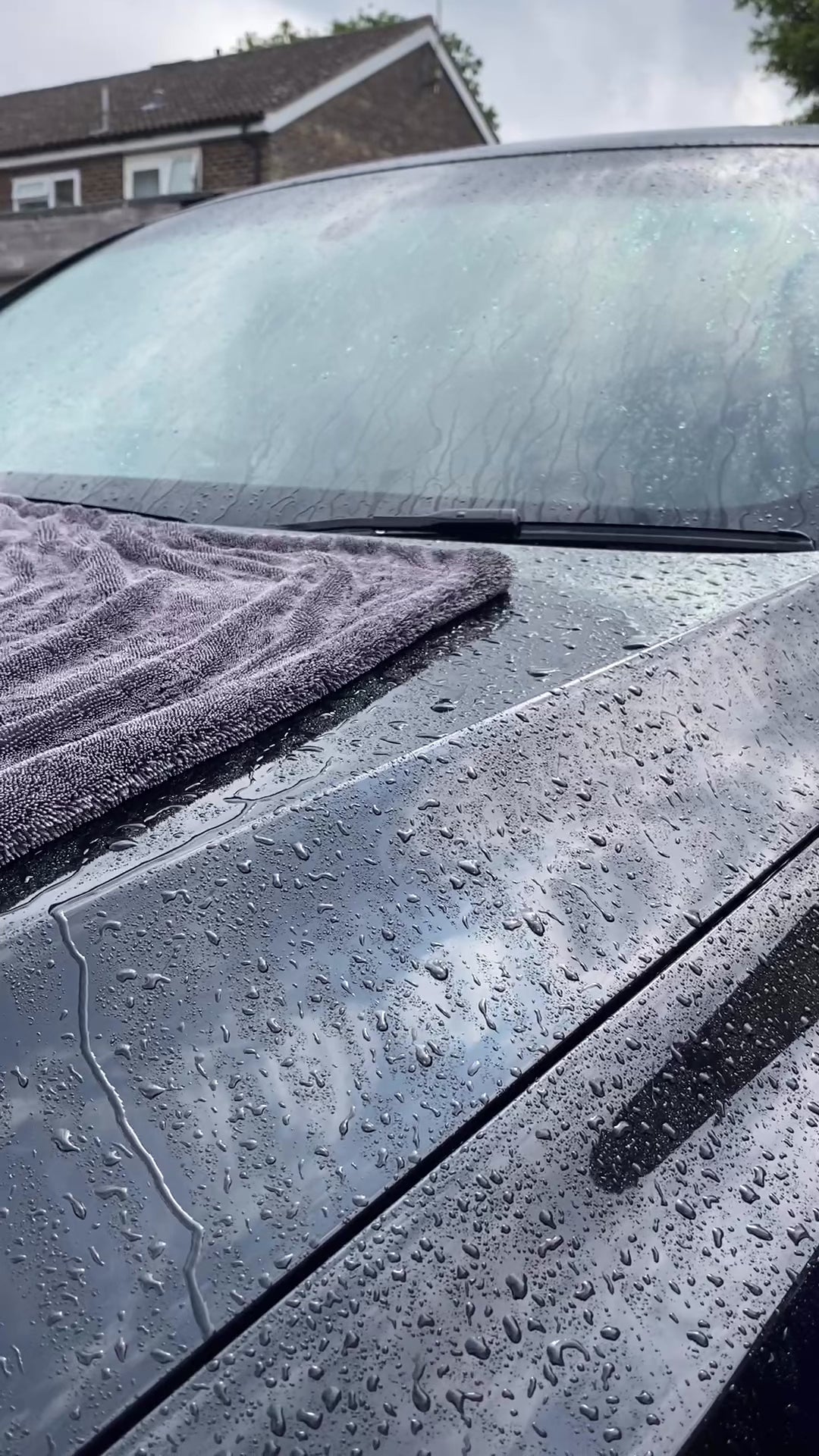 1400 GSM Premium Automotive Microfiber Drying Towel – Grey, 50×80 cm Motogeek®